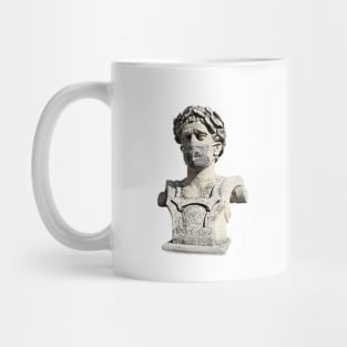 Statue wearing a mask//2020 Mug